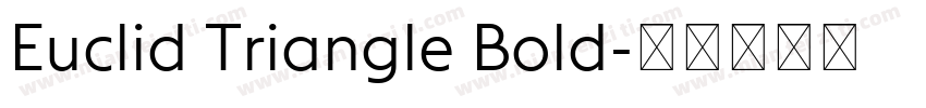 Euclid Triangle Bold字体转换